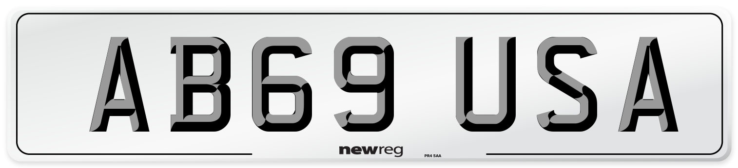 AB69 USA Number Plate from New Reg